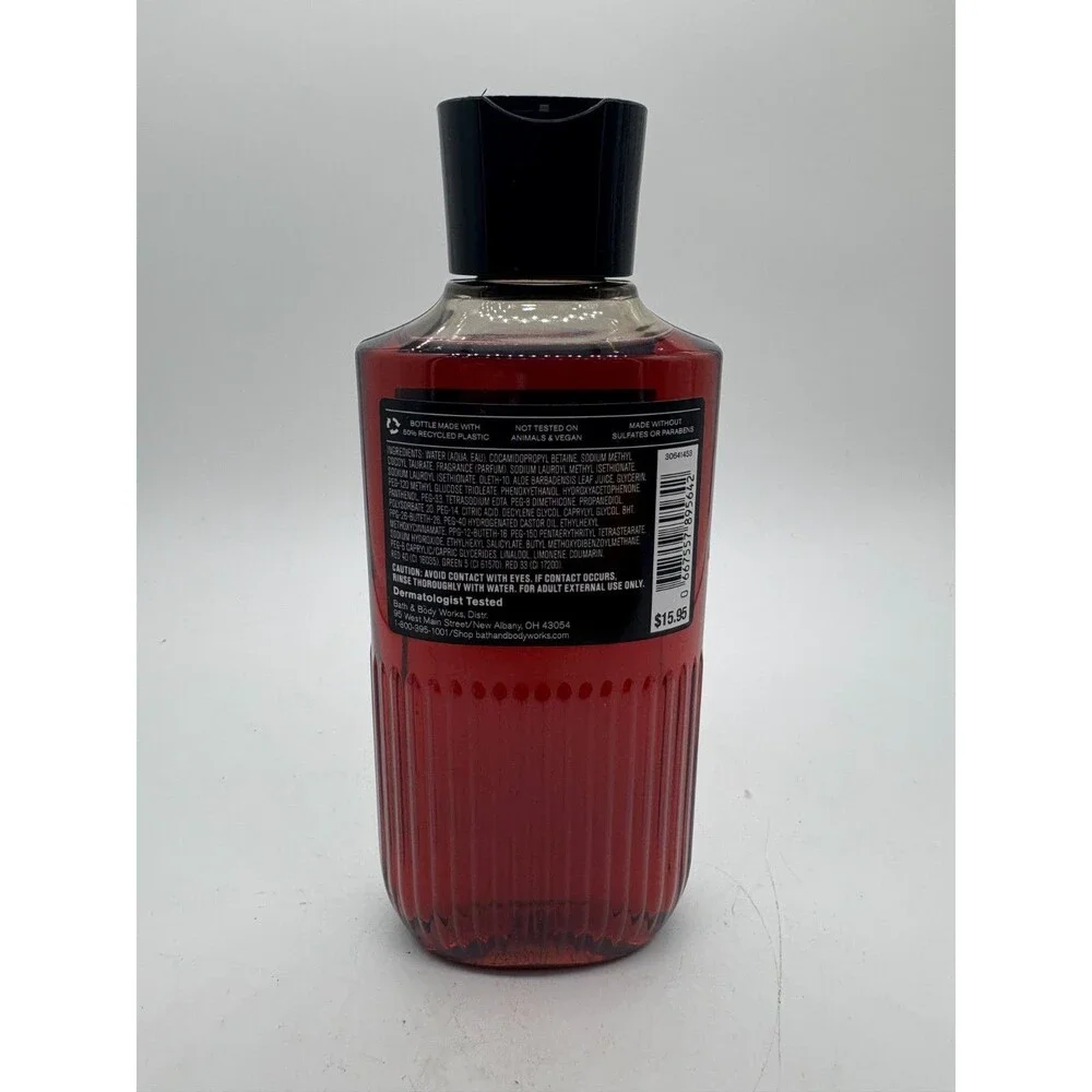 Bath & Body Works BOURBON Men's Collection 3-in-1 Hair Face Body Wash 10 oz